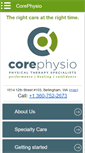 Mobile Screenshot of corephysiopt.com